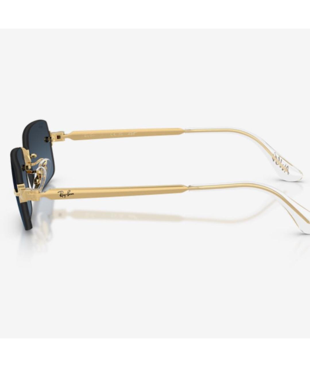RAY BAN Синие металлические солнцезащитные очки, фото 3