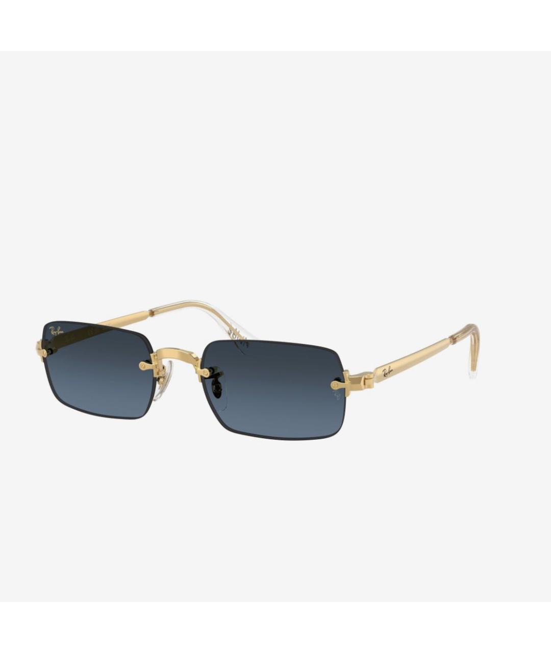 RAY BAN Синие металлические солнцезащитные очки, фото 2