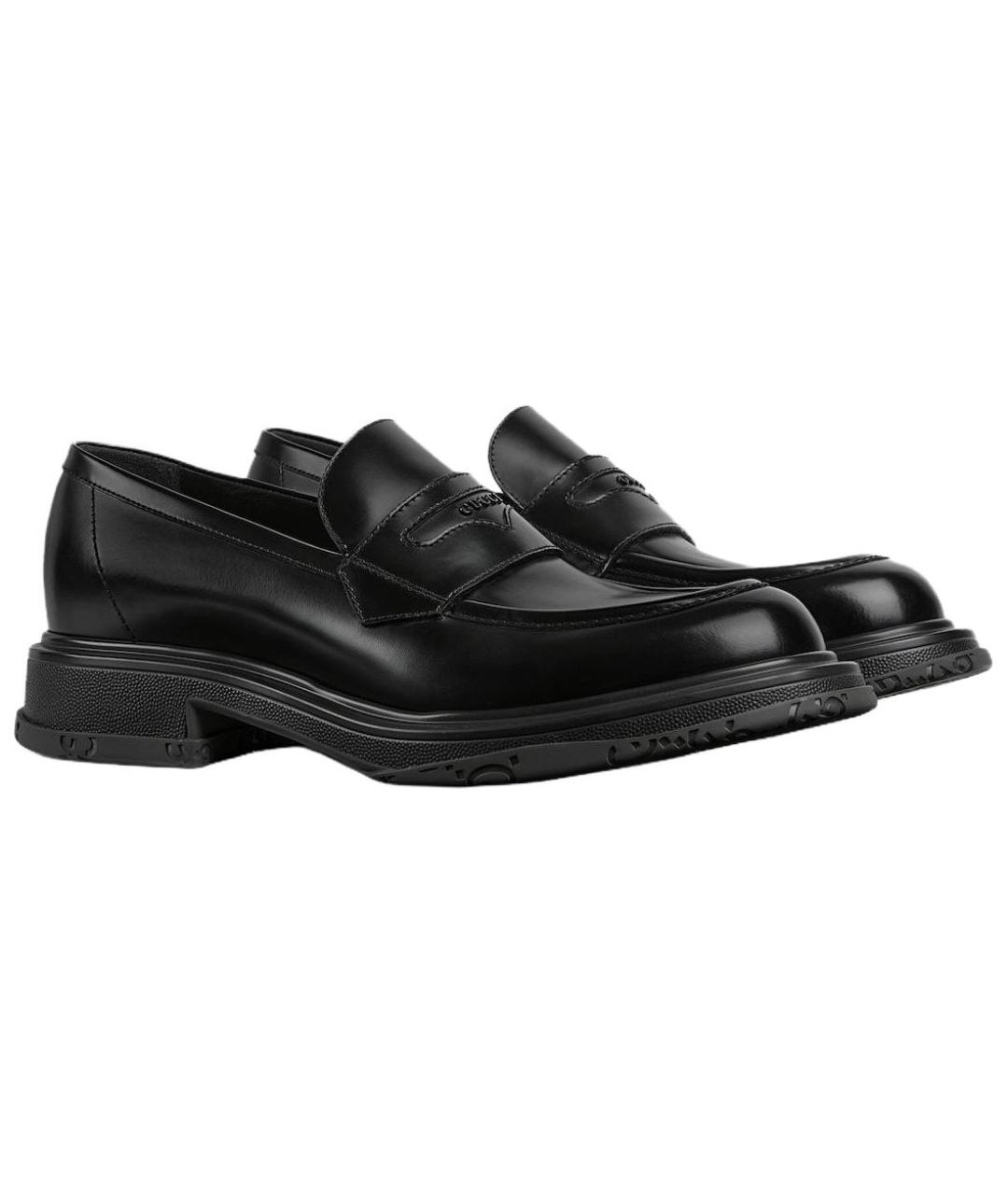 GUCCI Черные кожаные лоферы, фото 3