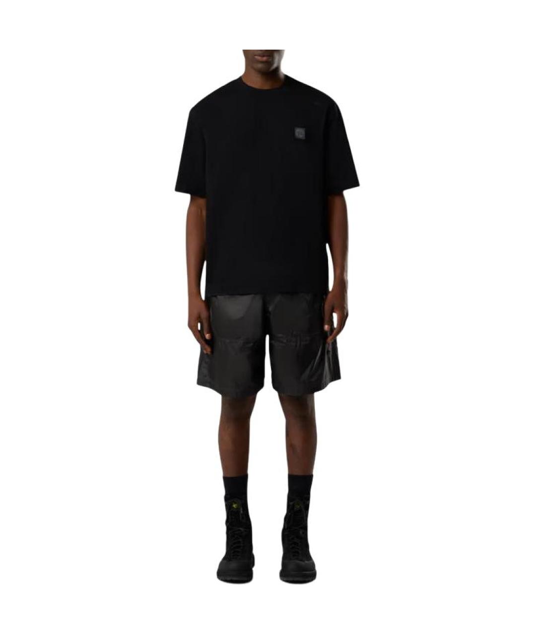 STONE ISLAND Черная футболка, фото 5