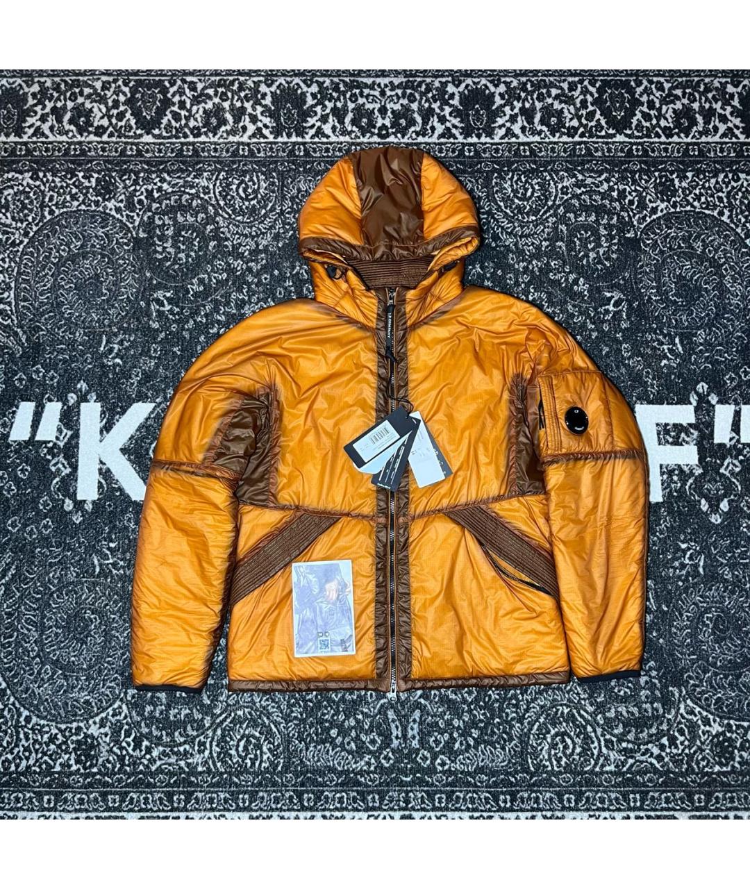 CP COMPANY Оранжевый полиамидовый пуховик, фото 8