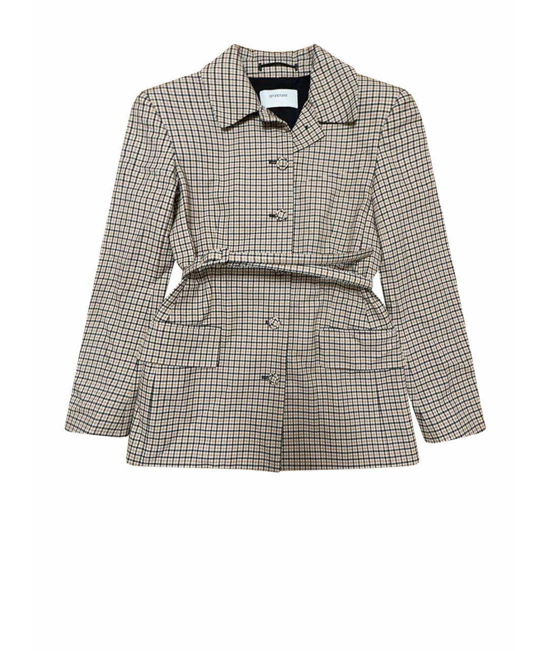 MAX MARA Серое хлопковое повседневное платье, фото 1