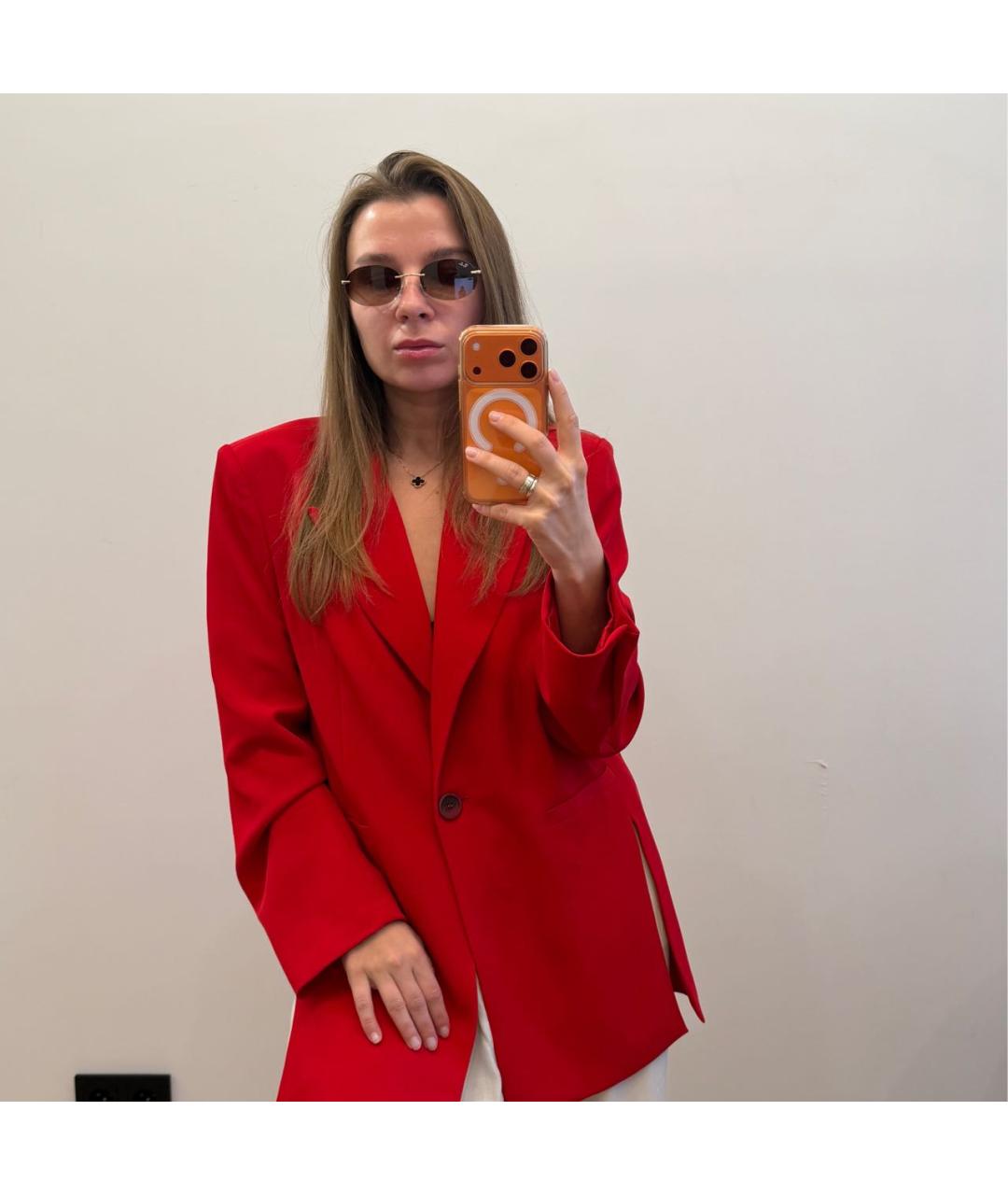 RAY BAN Коричневые металлические солнцезащитные очки, фото 6