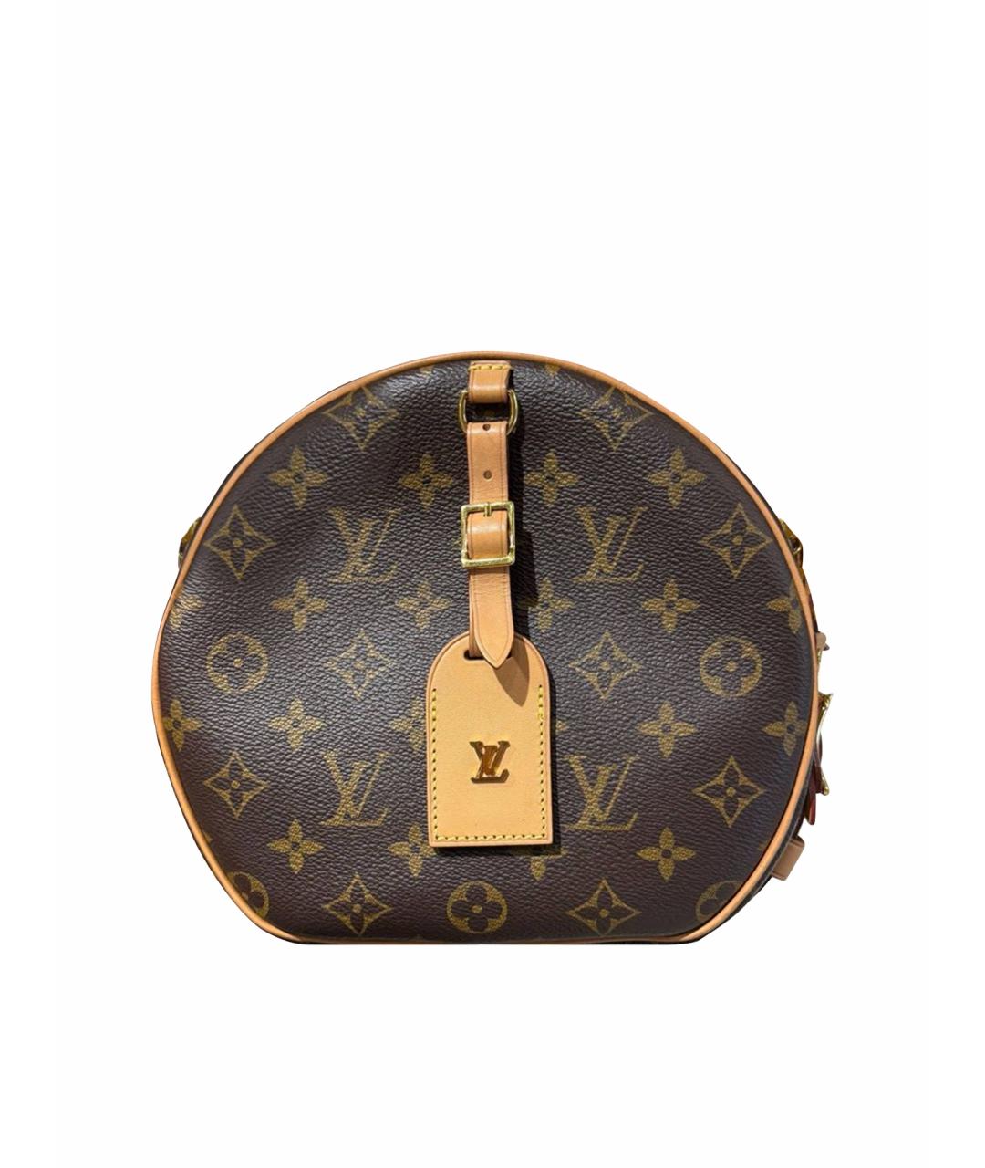 LOUIS VUITTON Коричневая кожаная сумка через плечо, фото 1