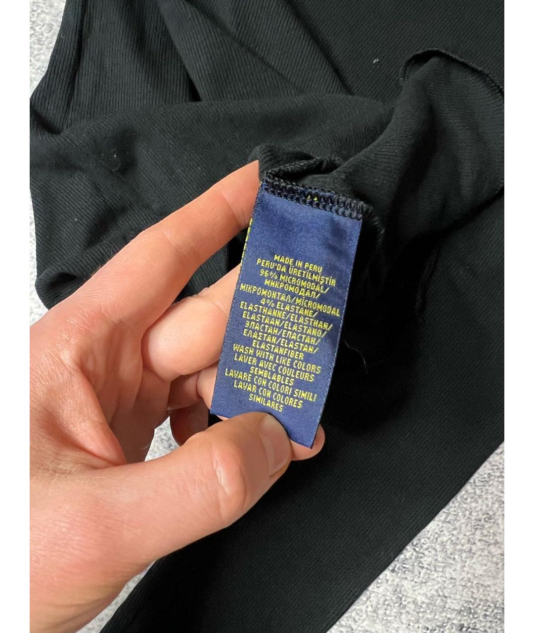 RALPH LAUREN Черная водолазка, фото 6