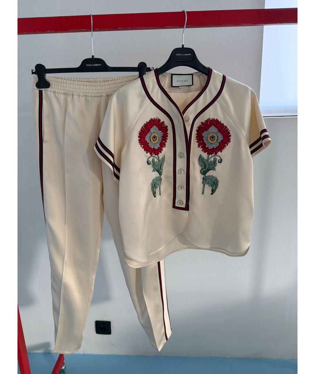 GUCCI Бежевый костюм с брюками, фото 3