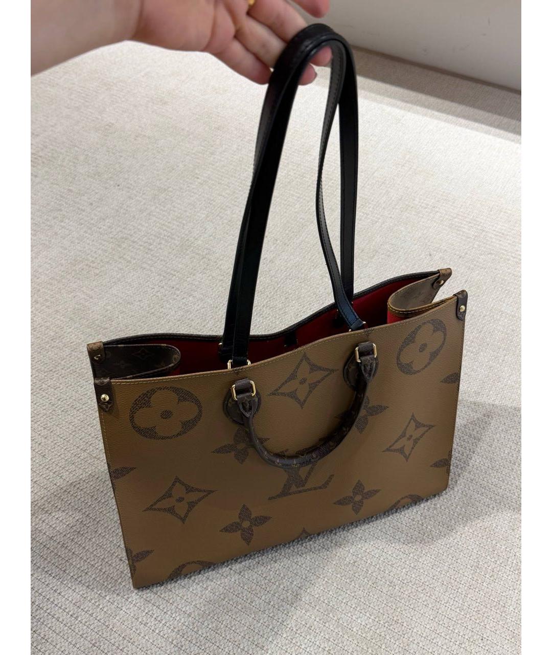 LOUIS VUITTON Коричневая сумка тоут, фото 1