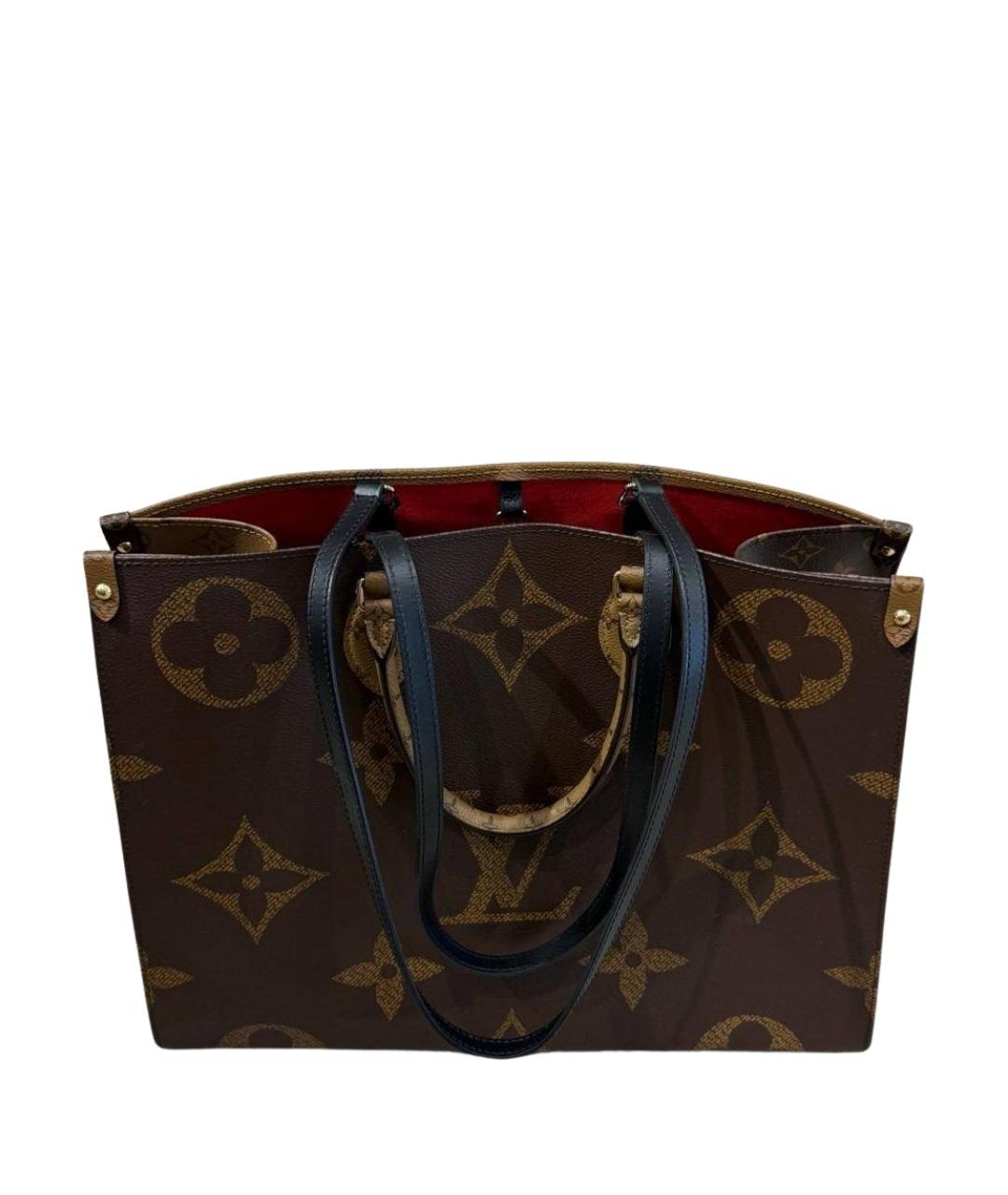 LOUIS VUITTON Коричневая сумка тоут, фото 6