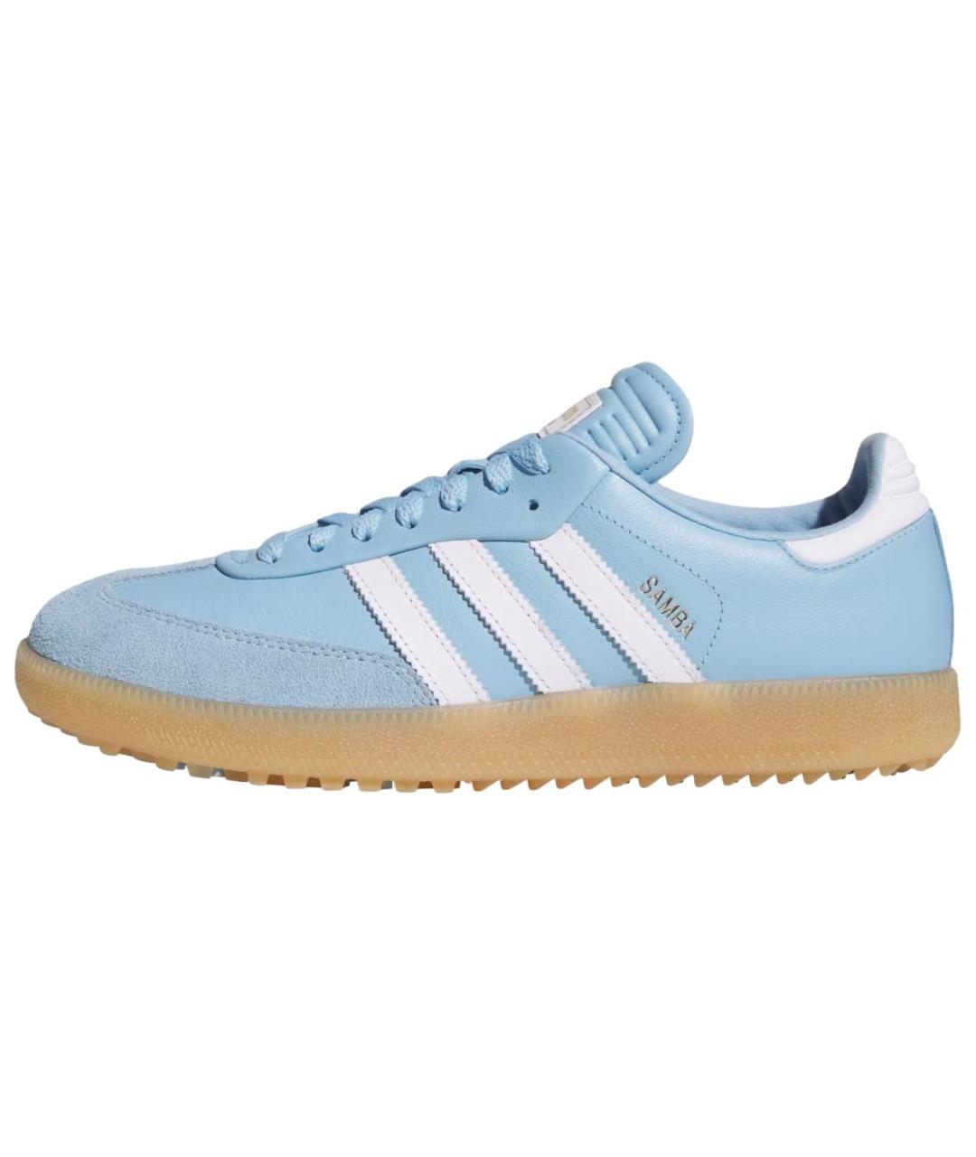 ADIDAS Голубые кожаные кеды, фото 2
