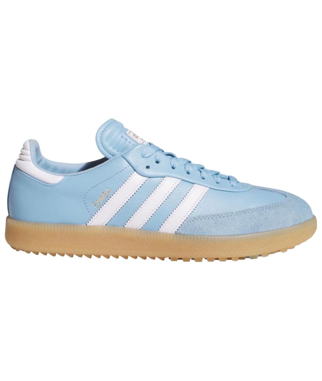 ADIDAS Голубые кожаные кеды, фото 1