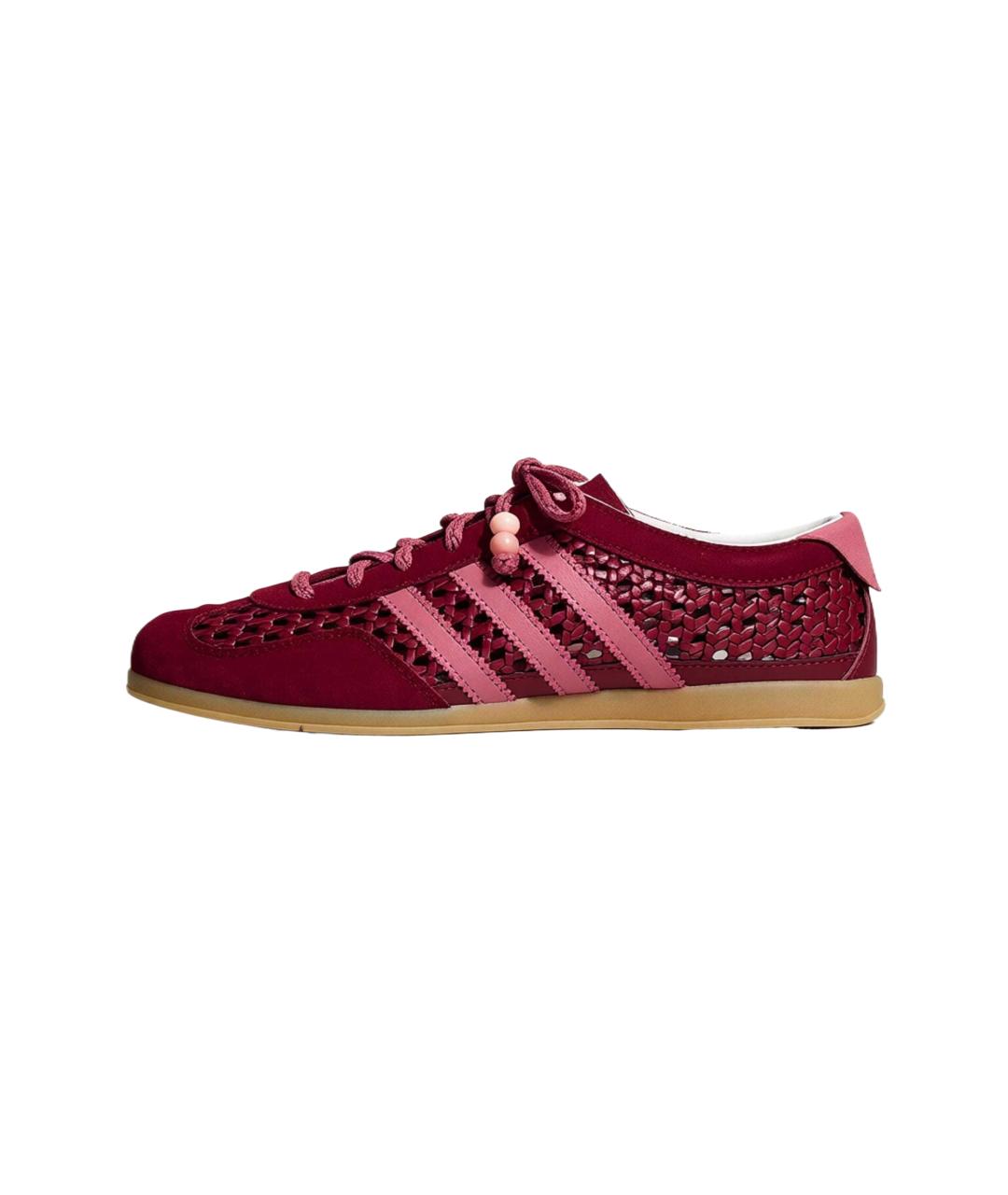 ADIDAS Красные кожаные кеды, фото 5