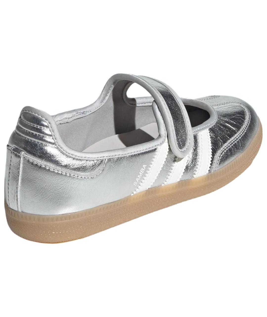 ADIDAS Серебряные кожаные туфли, фото 4