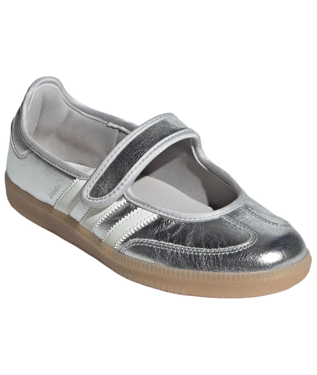 ADIDAS Серебряные кожаные туфли, фото 3