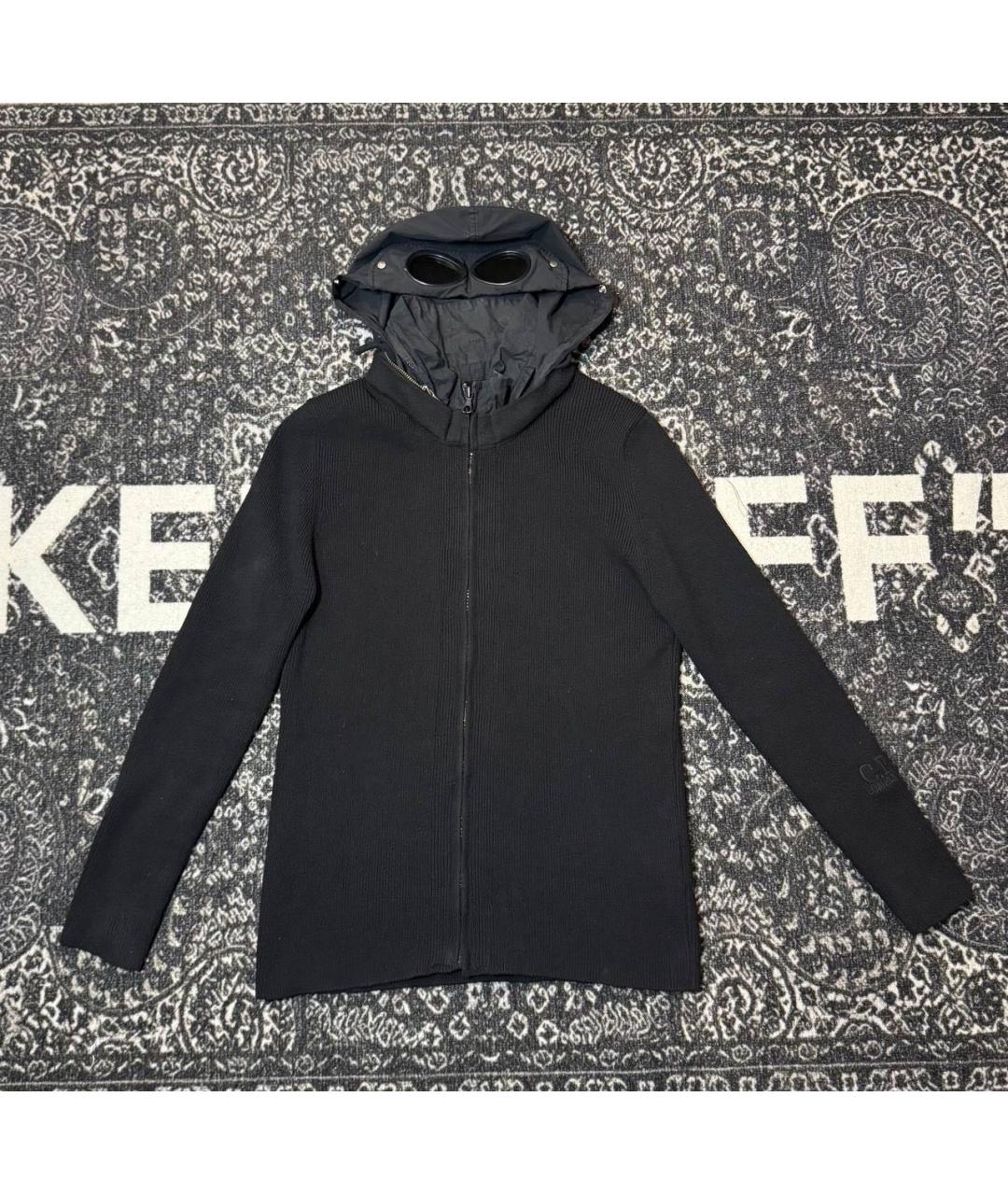 CP COMPANY Черный шерстяной кардиган, фото 8