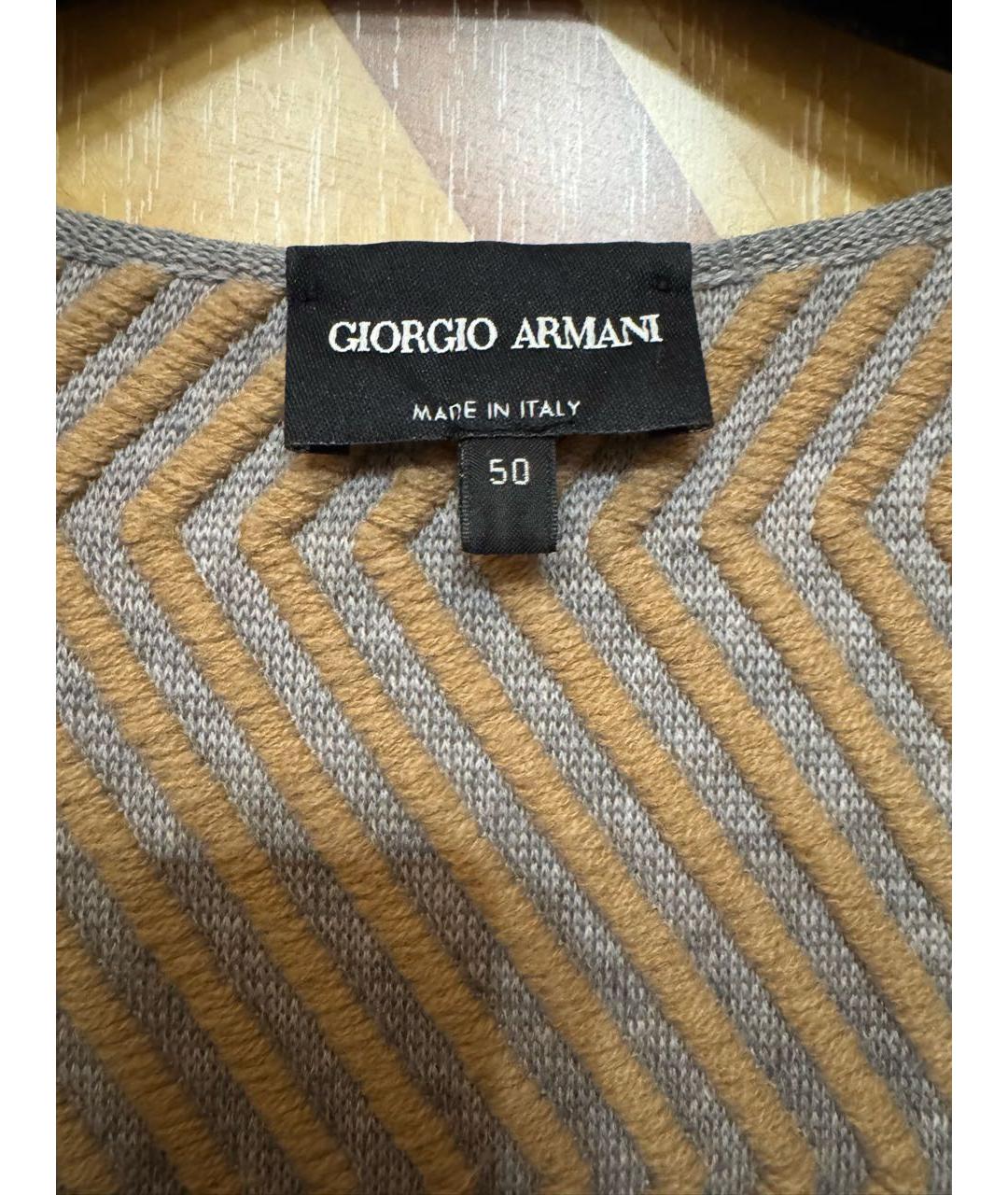 GIORGIO ARMANI Бежевое кашемировое пальто, фото 3