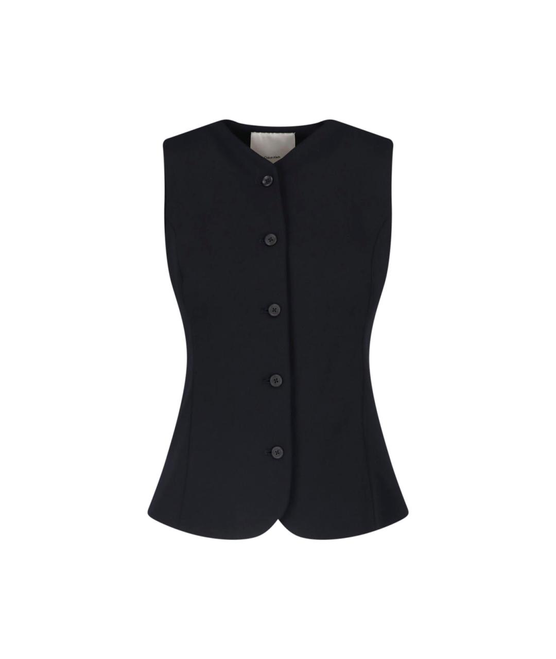 CALVIN KLEIN Черный полиэстеровый жилет, фото 1