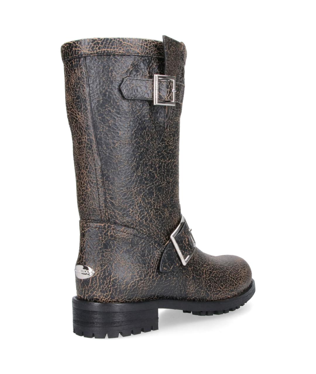JIMMY CHOO Черные кожаные сапоги, фото 4