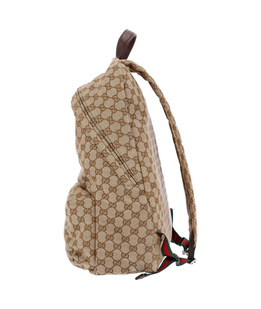 GUCCI Бежевый синтетический рюкзак, фото 5