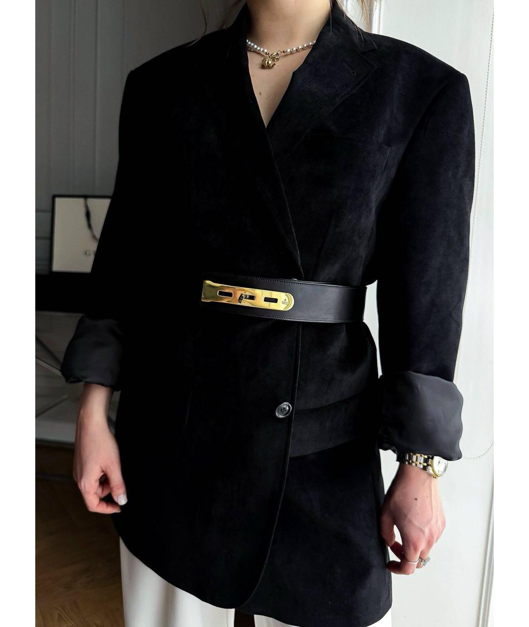 GUCCI Черный кожаный ремень, фото 4