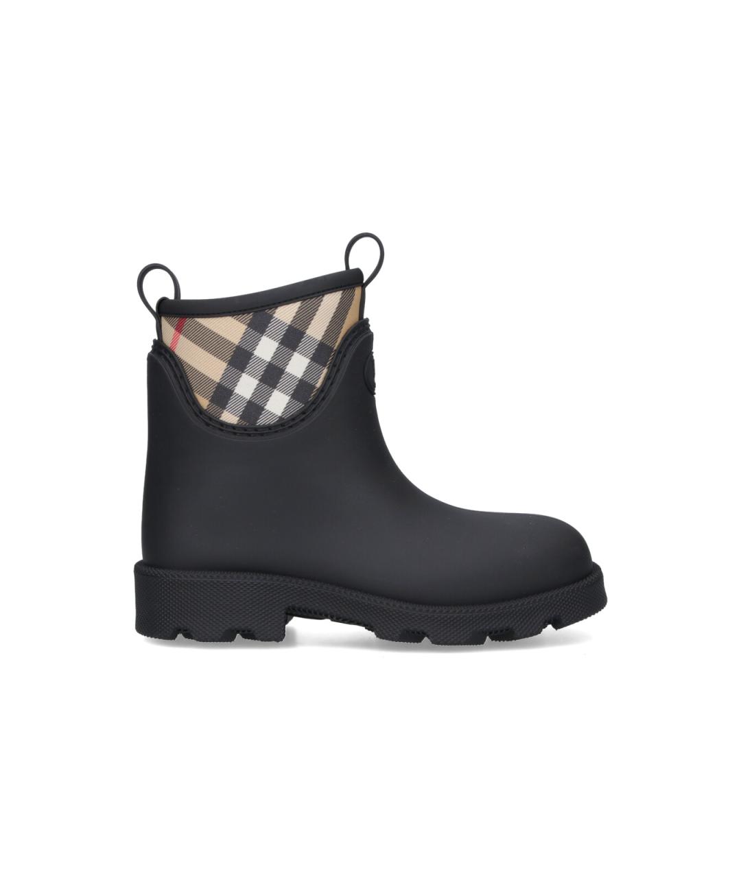 BURBERRY Черные синтетические ботинки, фото 1