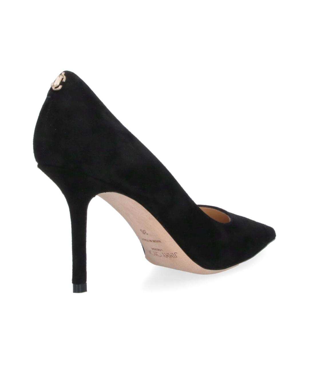 JIMMY CHOO Черные замшевые туфли, фото 4