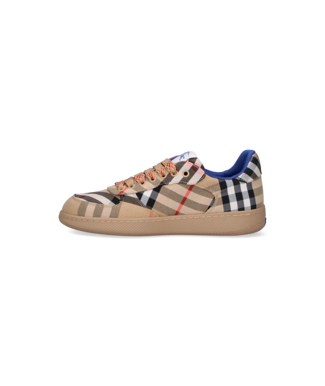 BURBERRY Бежевые низкие кроссовки / кеды, фото 3