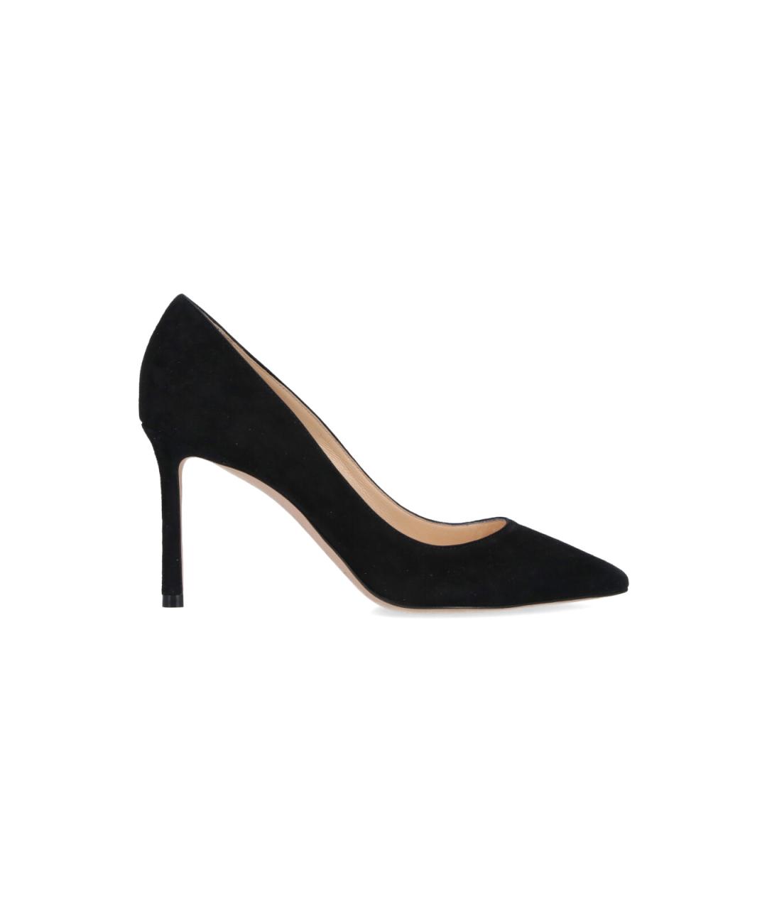 JIMMY CHOO Черные замшевые туфли, фото 1
