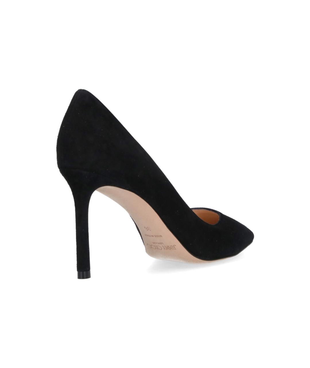 JIMMY CHOO Черные замшевые туфли, фото 4