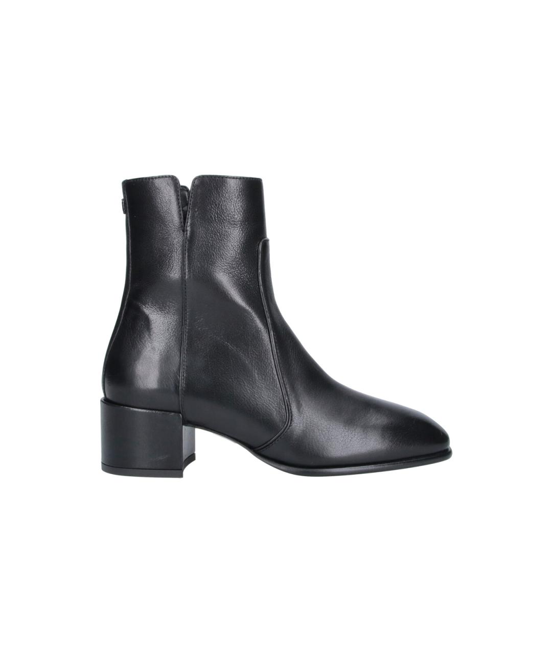 JIMMY CHOO Черные кожаные ботильоны, фото 6