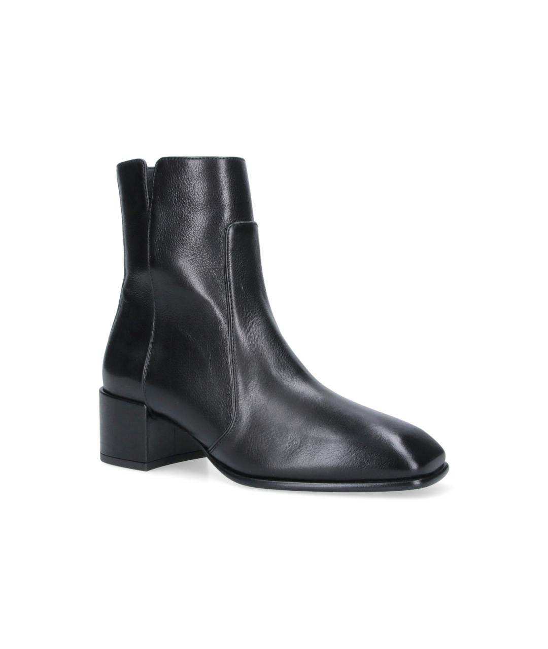 JIMMY CHOO Черные кожаные ботильоны, фото 2