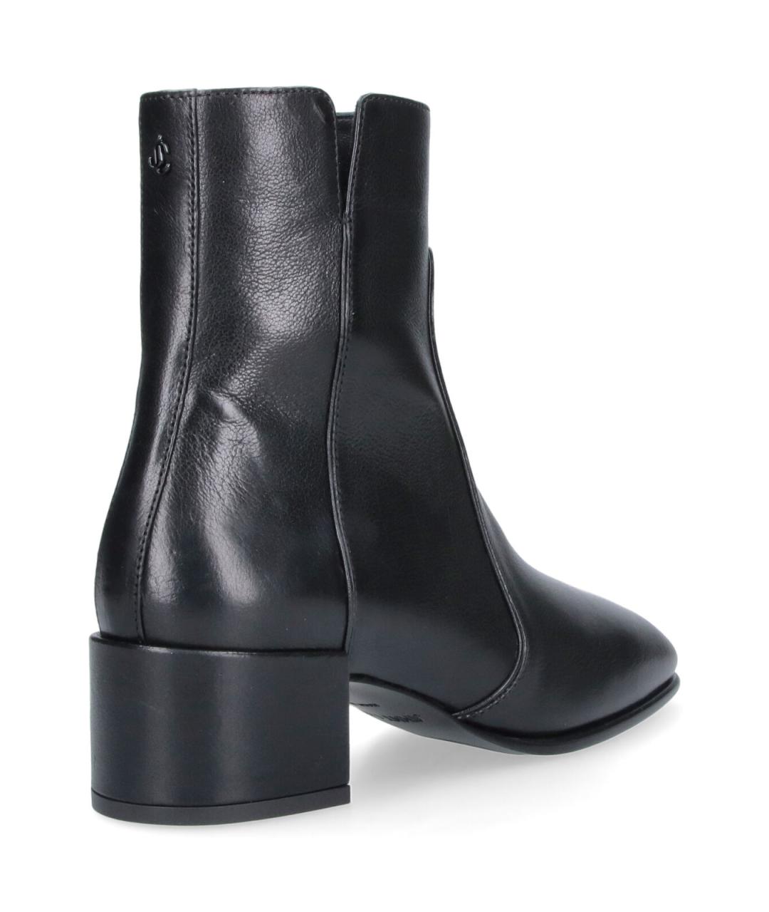 JIMMY CHOO Черные кожаные ботильоны, фото 4