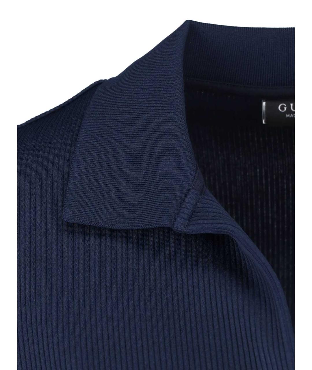 GUCCI Синее хлопковое платье, фото 5