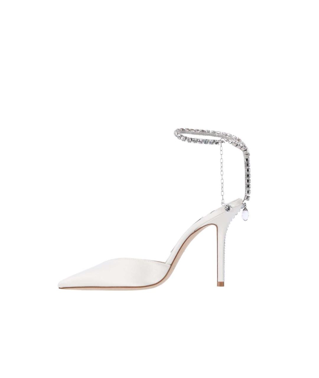 JIMMY CHOO Белые кожаные туфли, фото 3