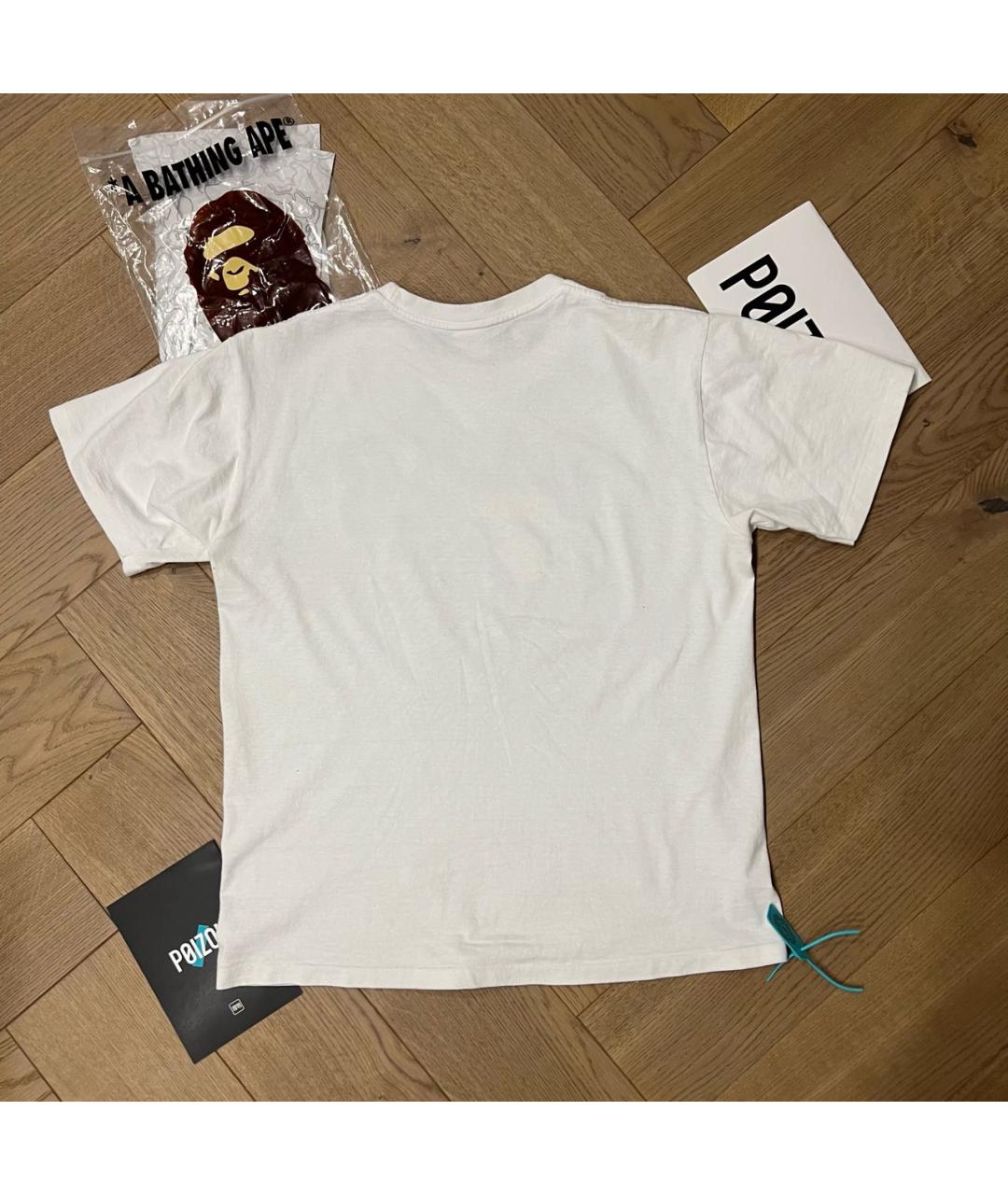 BAPE Белая хлопковая футболка, фото 2