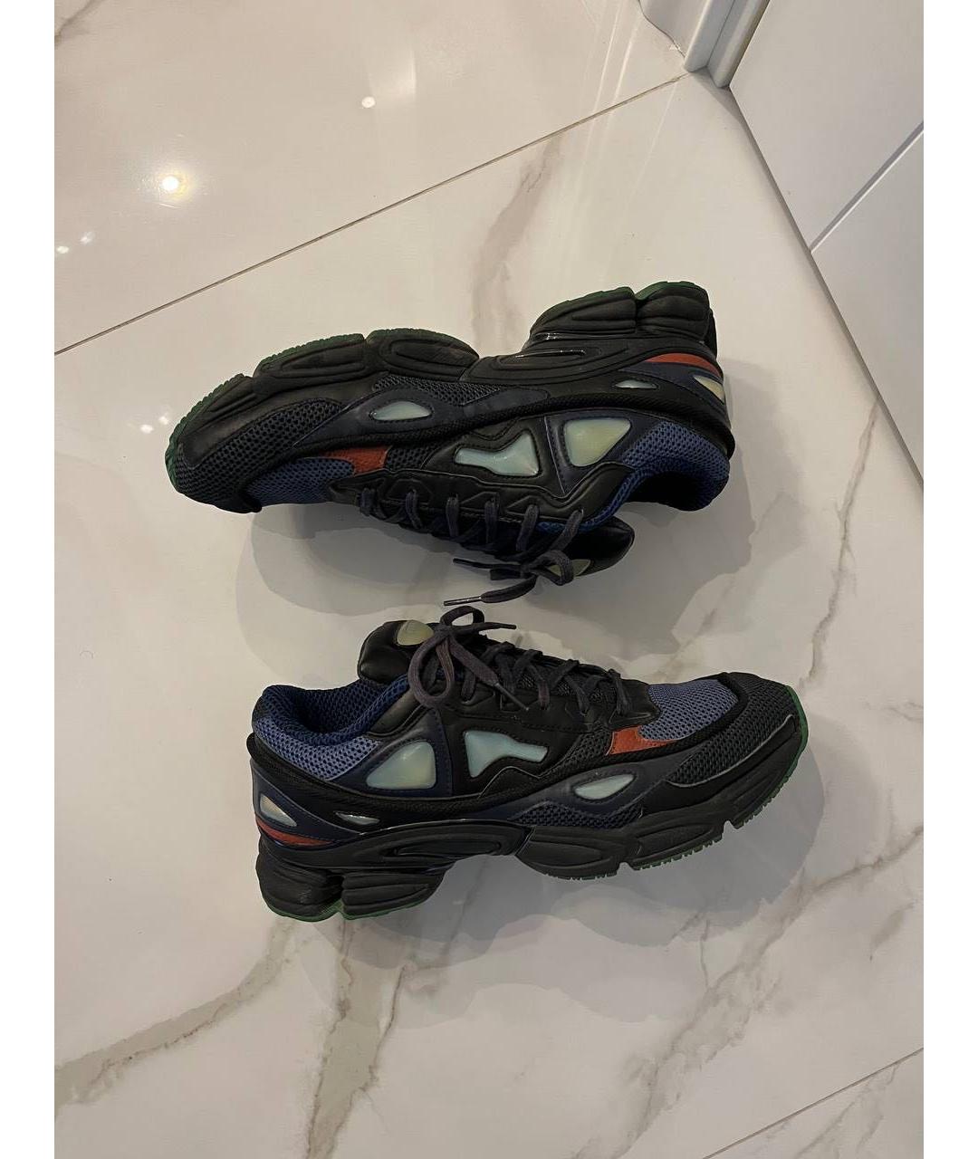 ADIDAS X RAF SIMONS Темно-синие низкие кроссовки / кеды, фото 4