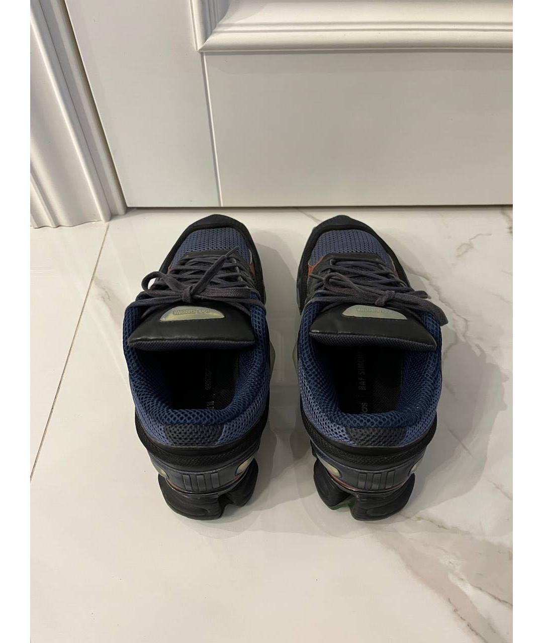 ADIDAS X RAF SIMONS Темно-синие низкие кроссовки / кеды, фото 3