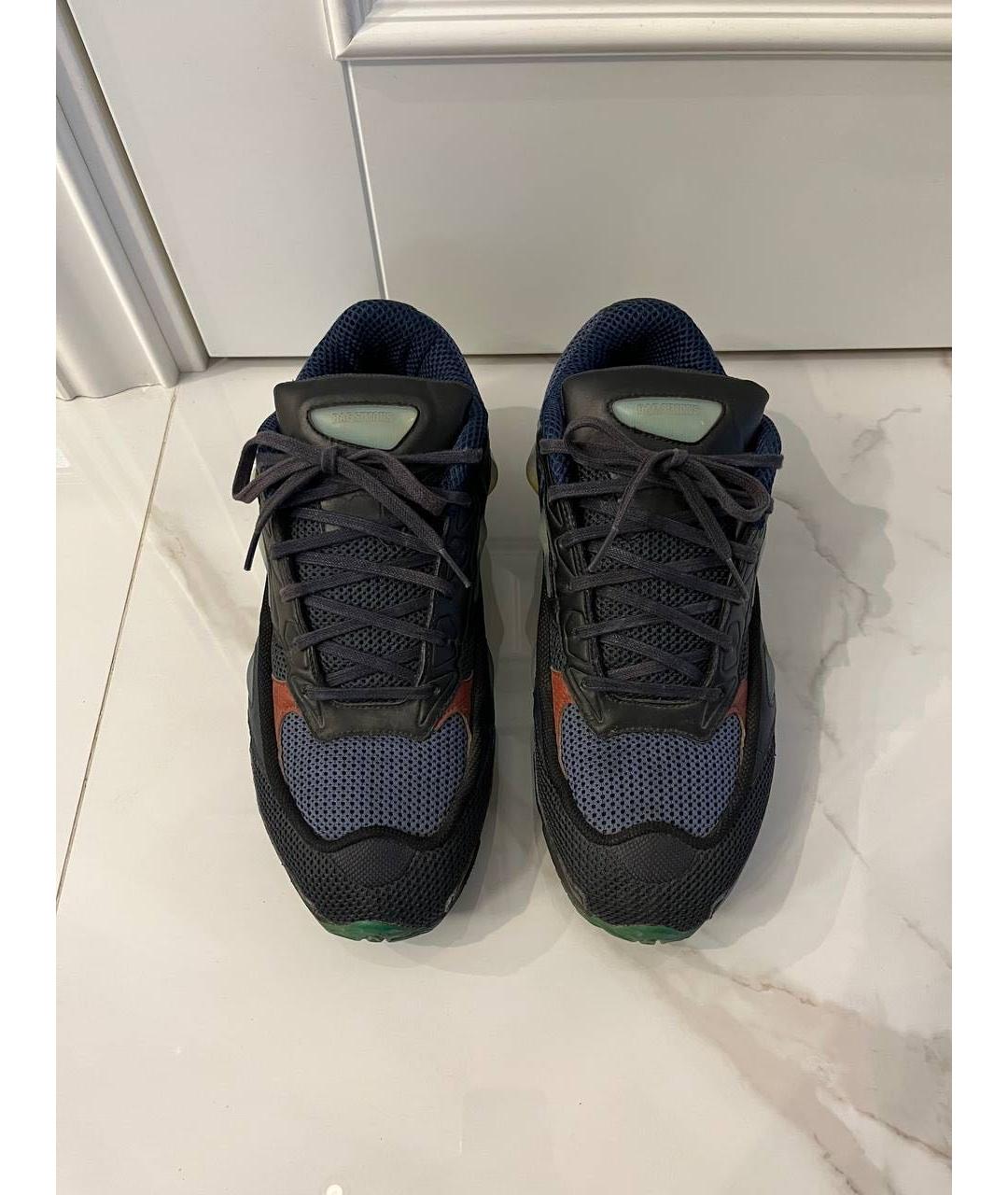 ADIDAS X RAF SIMONS Темно-синие низкие кроссовки / кеды, фото 2