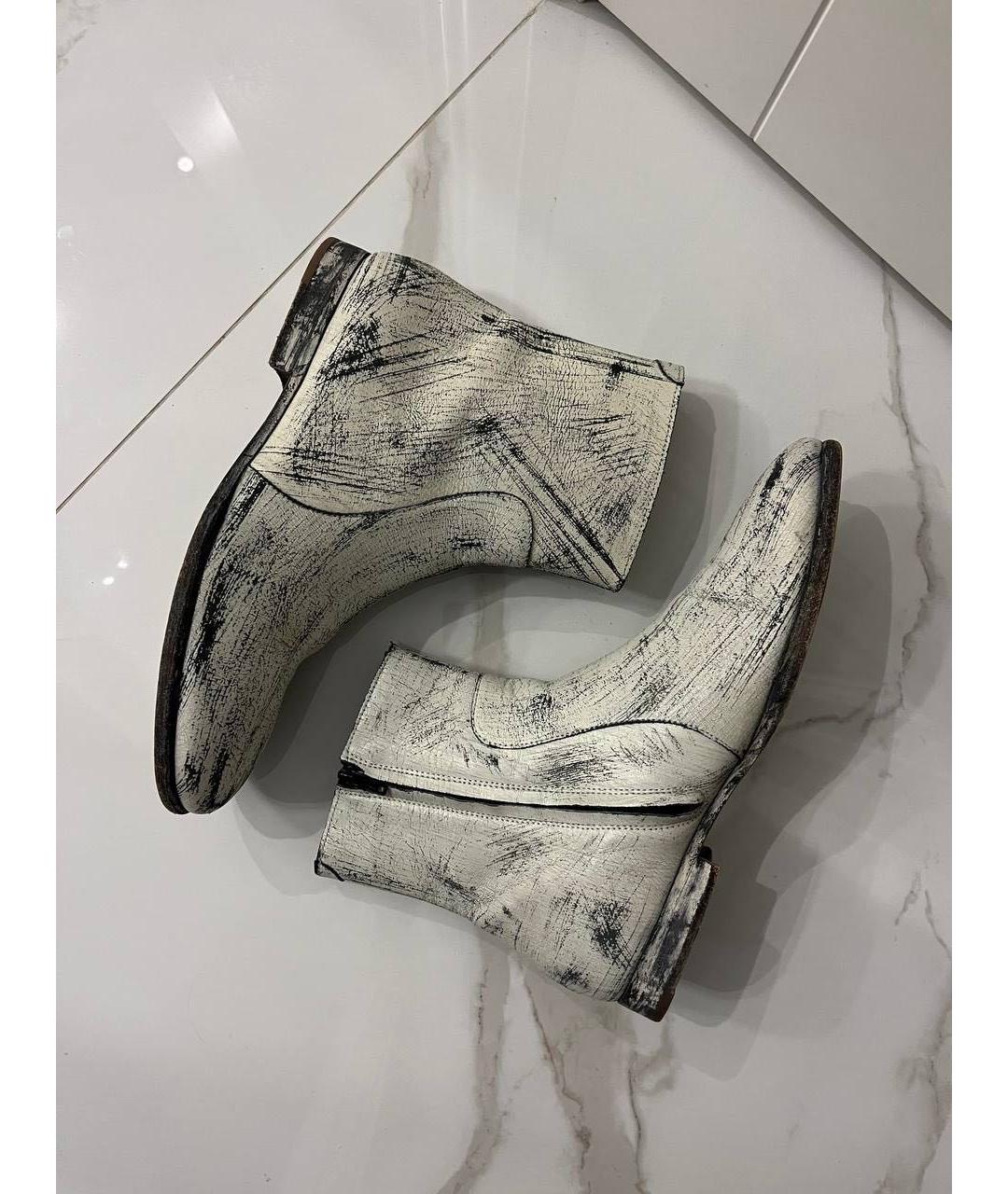 MAISON MARGIELA Кожаные высокие ботинки, фото 5