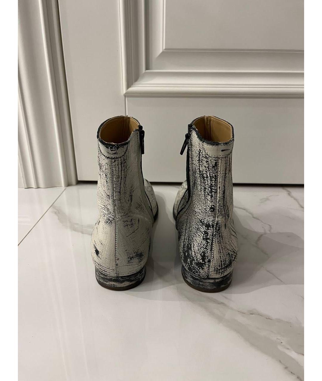 MAISON MARGIELA Кожаные высокие ботинки, фото 3
