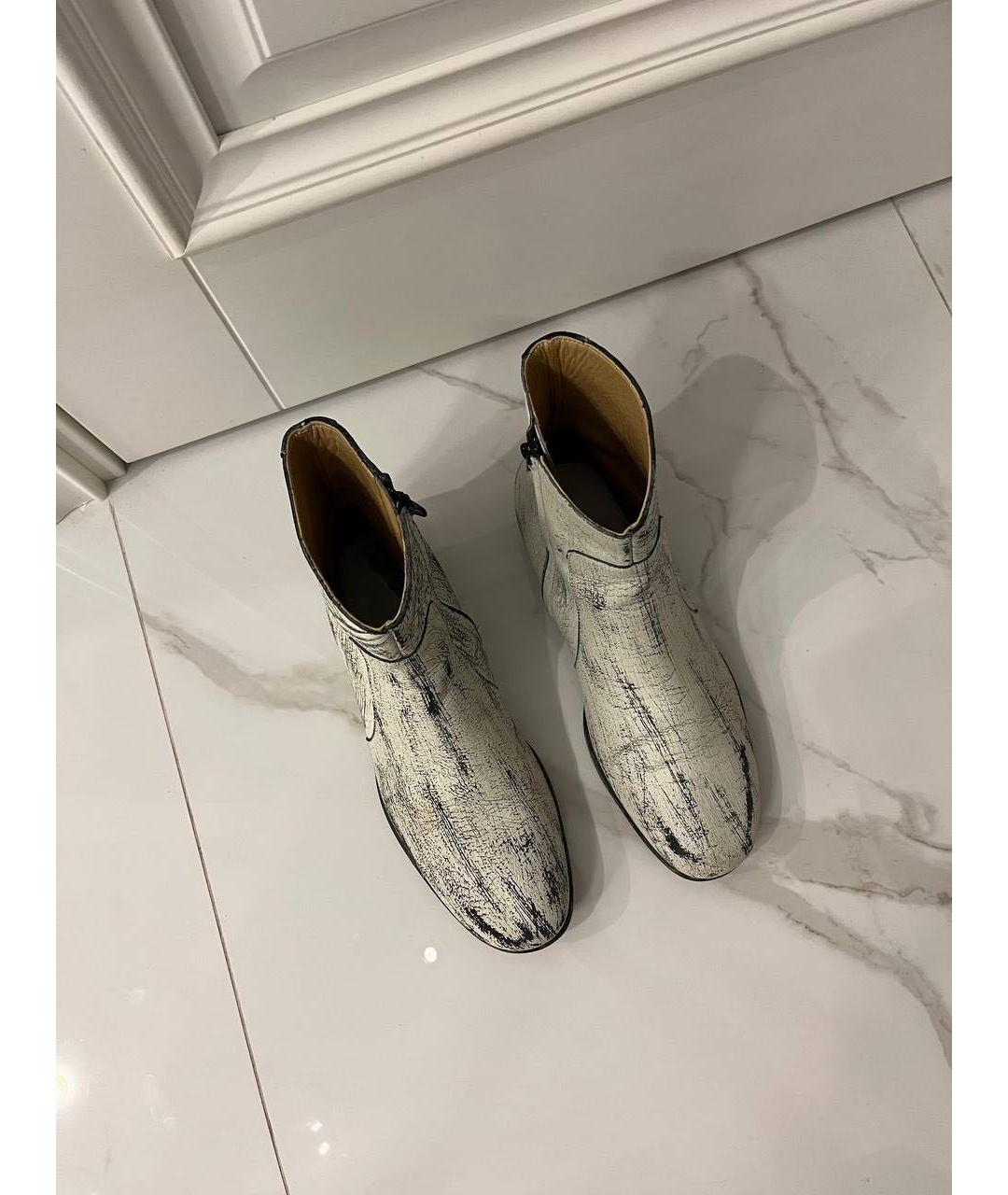 MAISON MARGIELA Кожаные высокие ботинки, фото 4