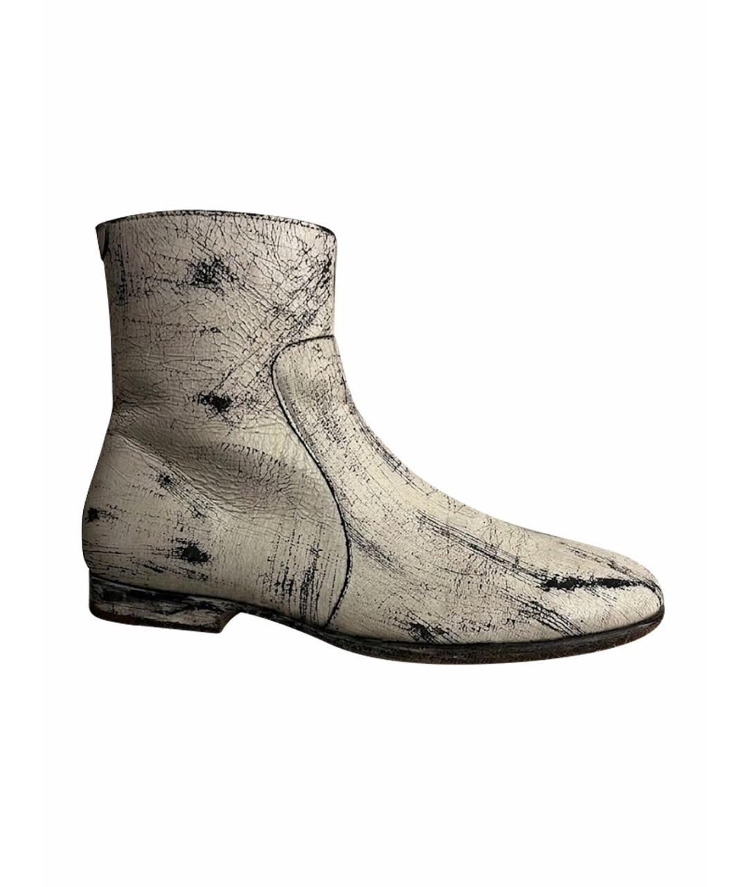 MAISON MARGIELA Кожаные высокие ботинки, фото 1