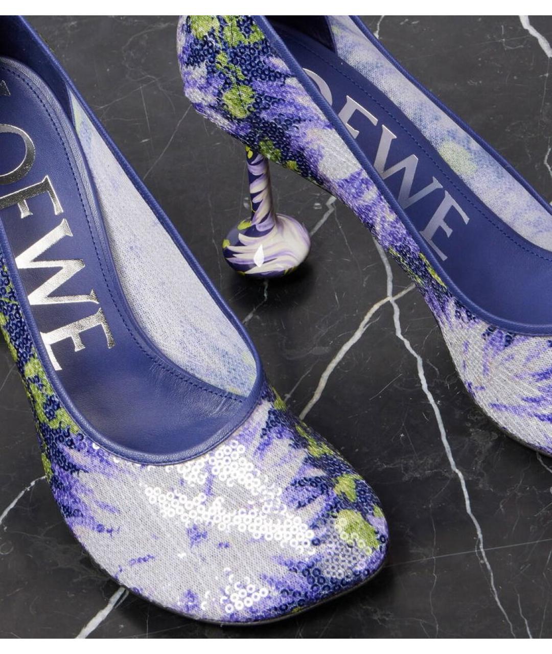 LOEWE Фиолетовые туфли, фото 4