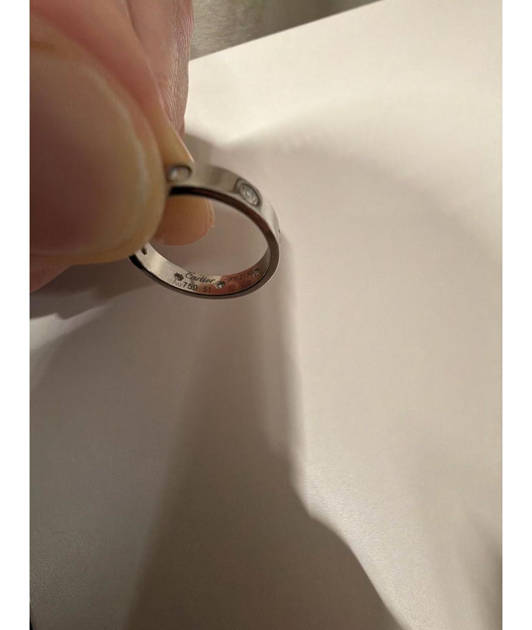 CARTIER Серое кольцо из белого золота, фото 8