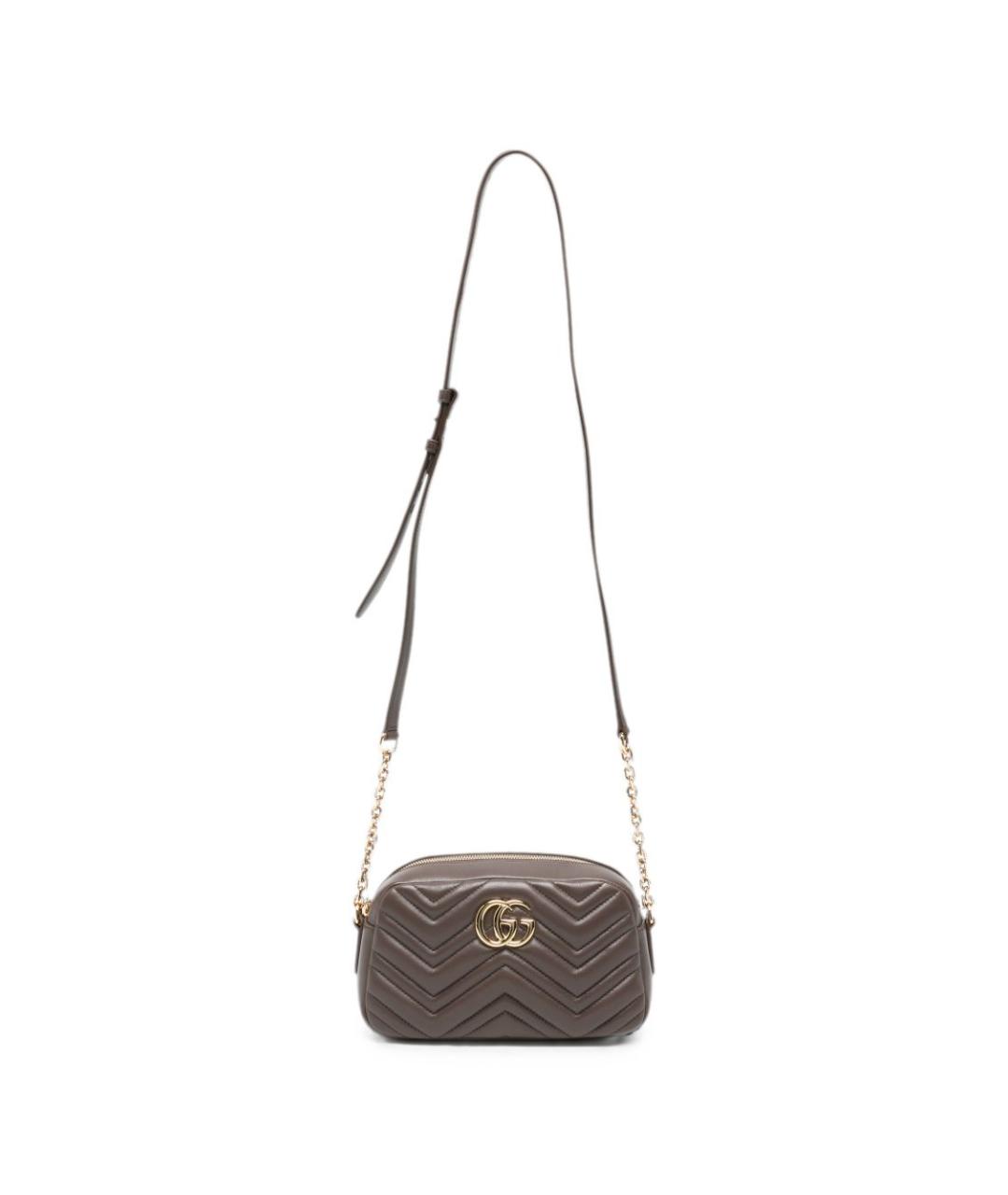 GUCCI Коричневая кожаная сумка тоут, фото 1