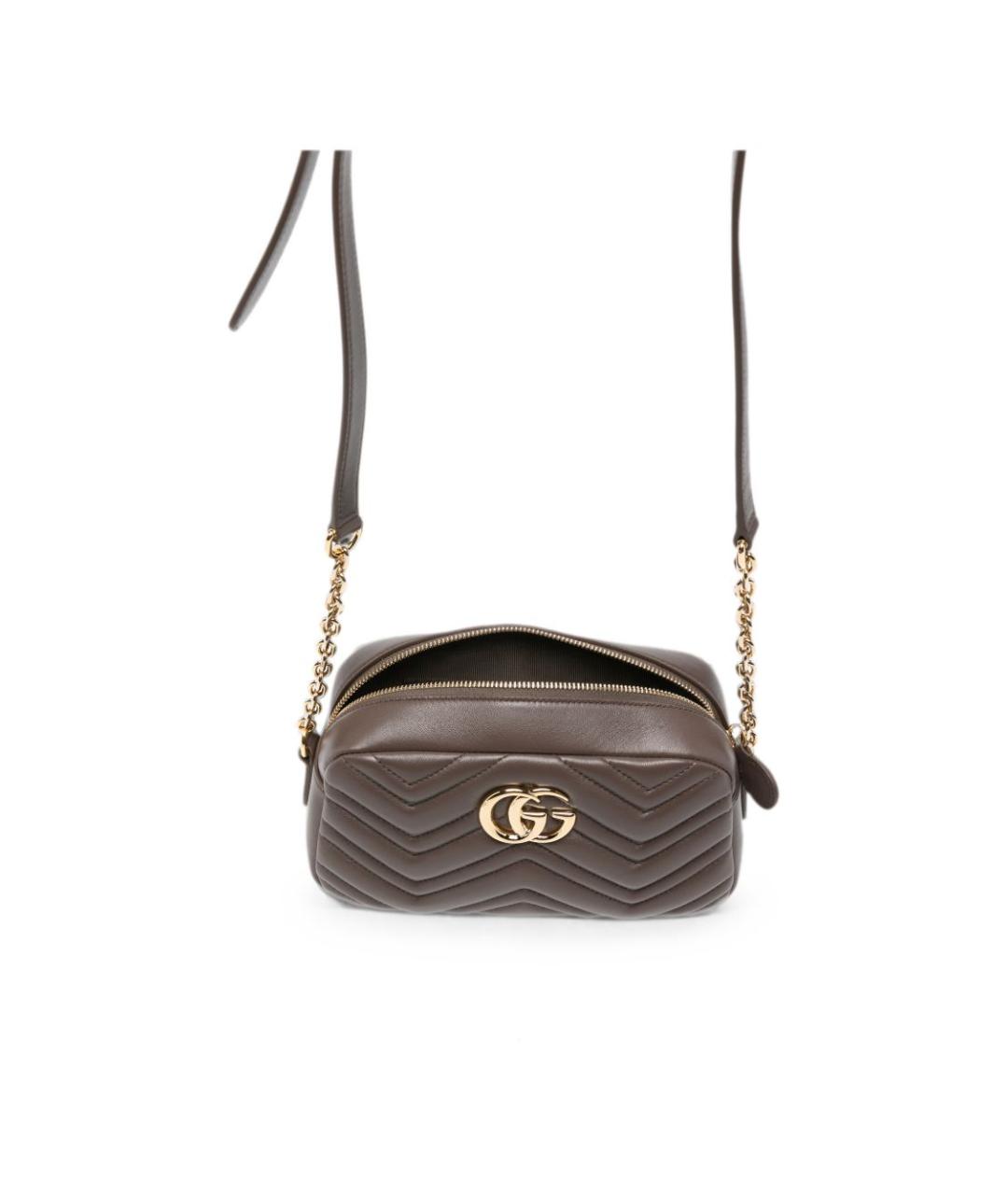 GUCCI Коричневая кожаная сумка тоут, фото 4