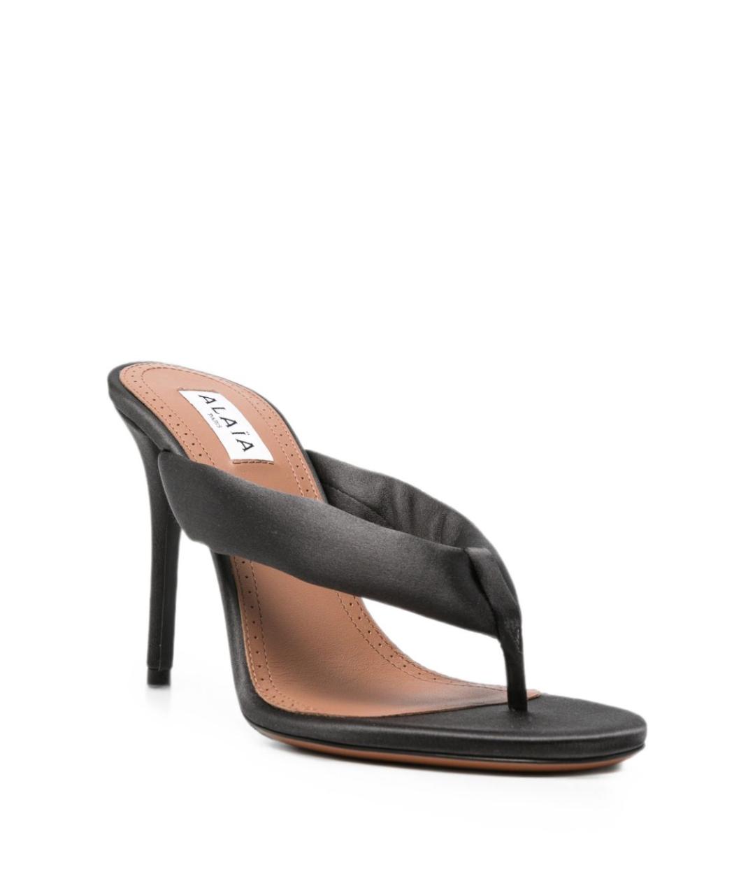 ALAIA Антрацитовые текстильные мюли, фото 4
