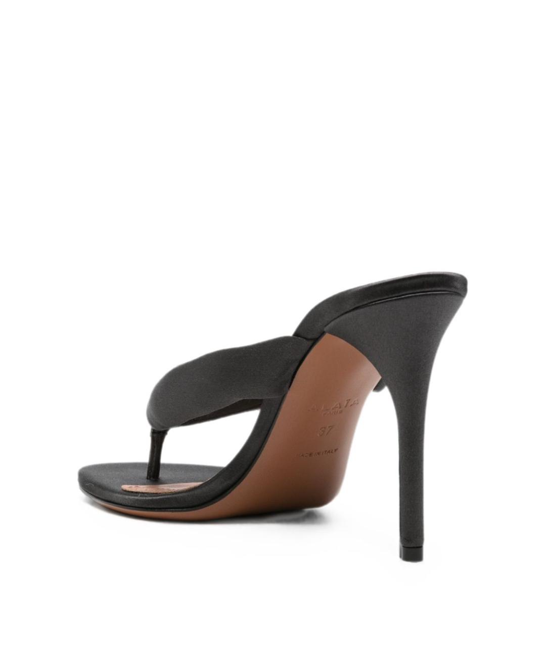 ALAIA Антрацитовые текстильные мюли, фото 3