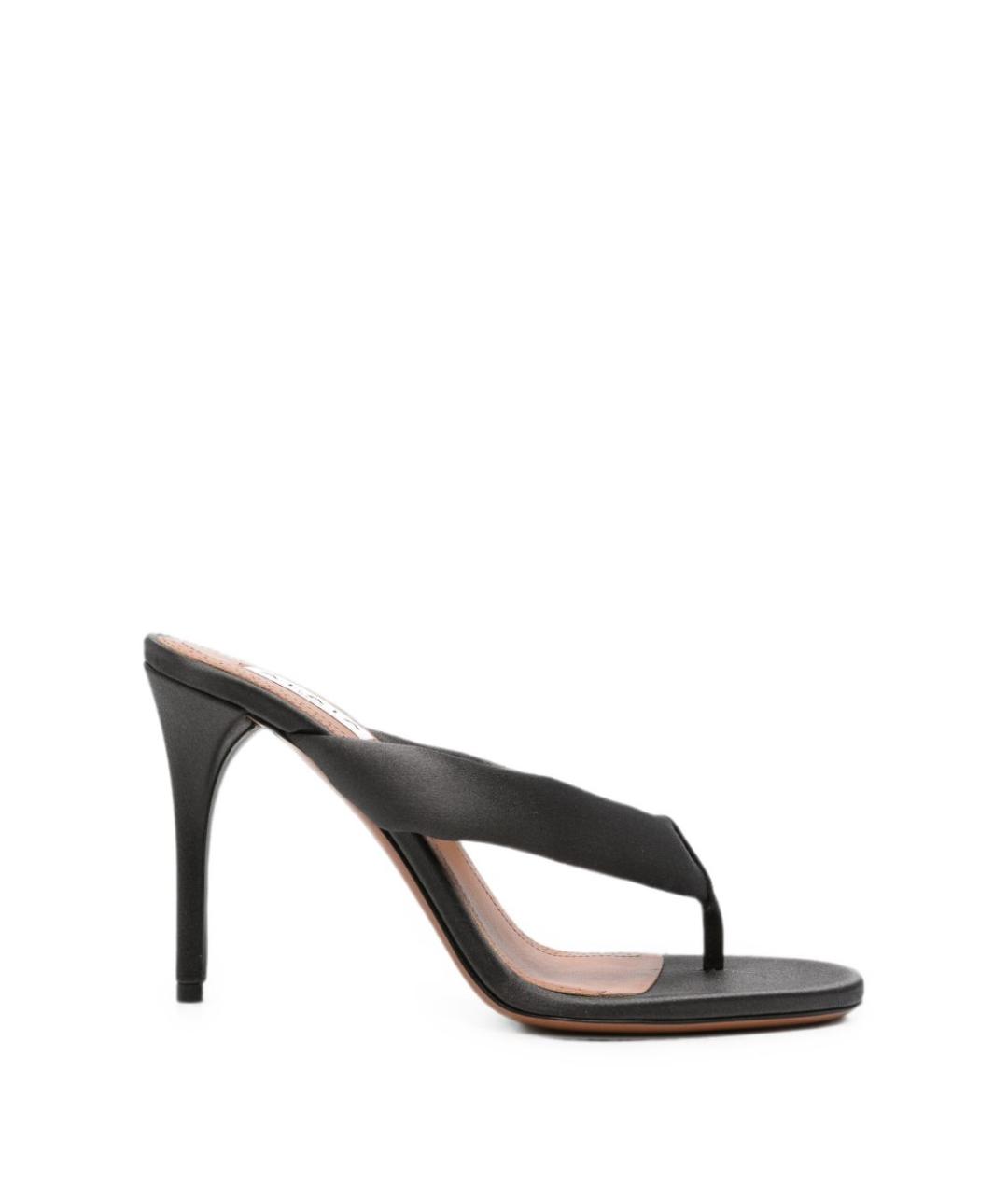 ALAIA Антрацитовые текстильные мюли, фото 1
