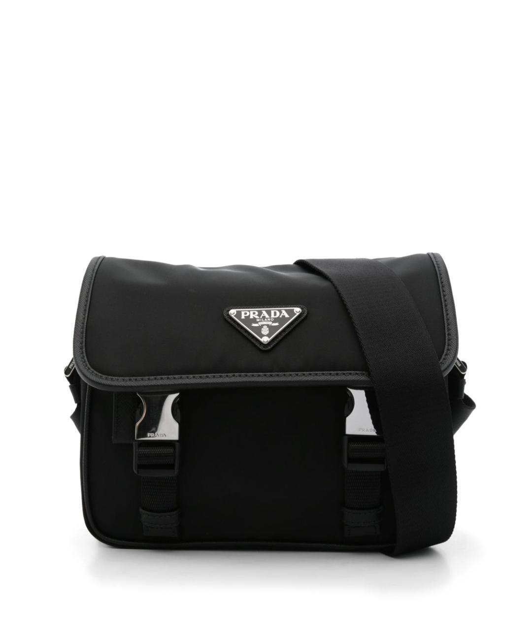 PRADA Черная синтетическая сумка на плечо, фото 1