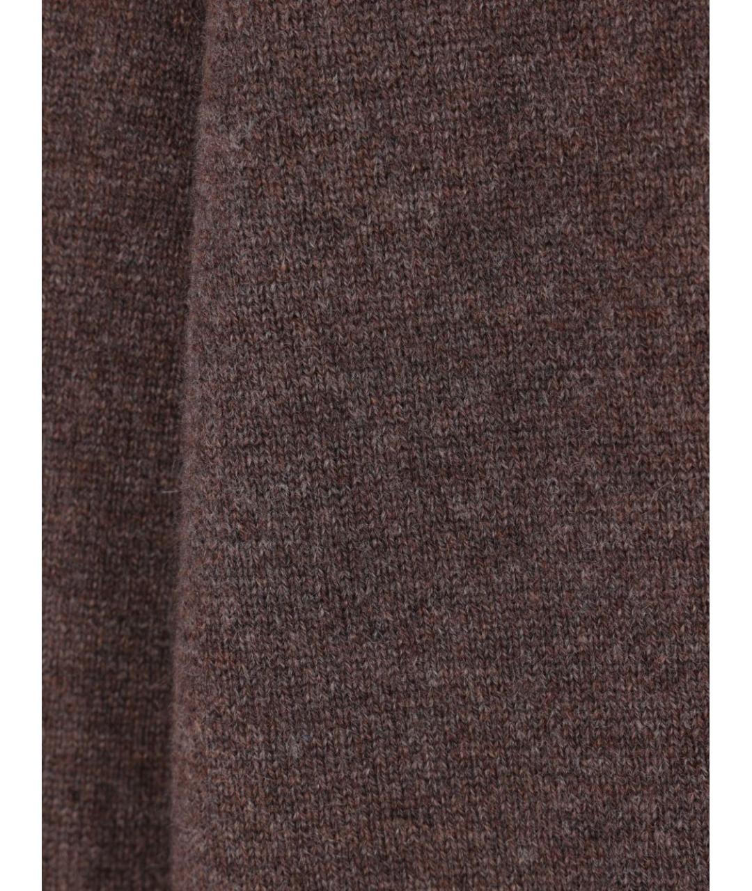 BRUNELLO CUCINELLI Коричневый кашемировый джемпер / свитер, фото 4